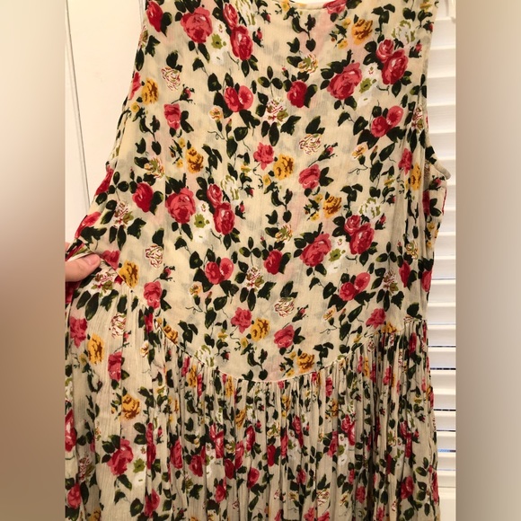 Vintage 80s Lord & Taylor floral drop waist dress - Picture 4 of 10